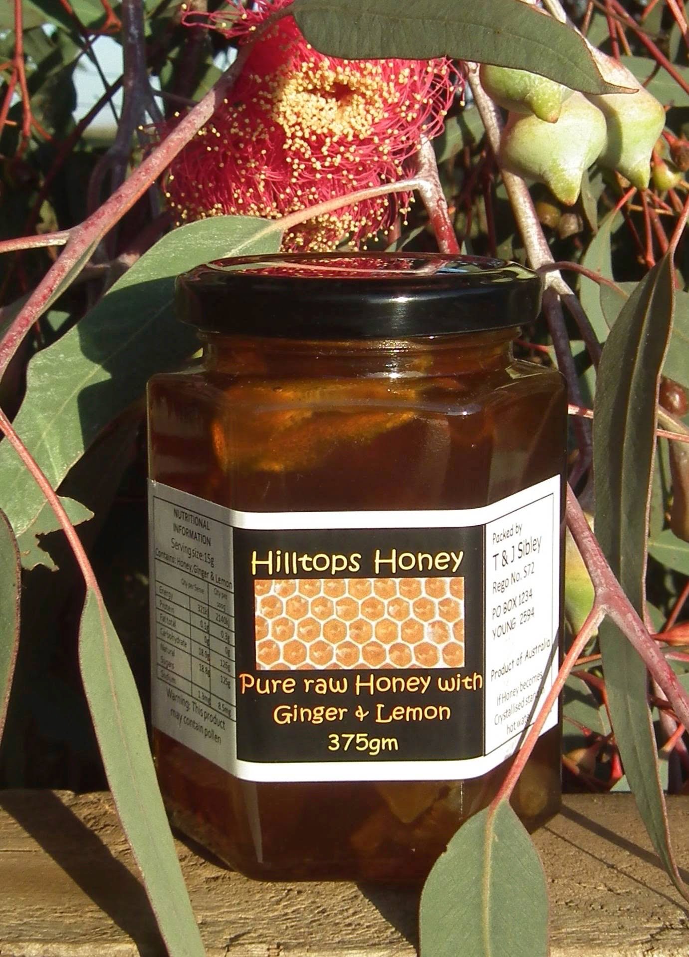 Pure Raw Honey with Ginger & Lemon
