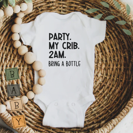 Baby Onesie - Party At My Crib