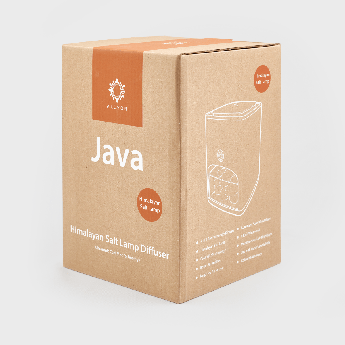Java Ultrasonic Salt Lamp Diffuser - Image 3