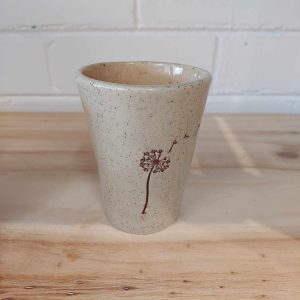 Evelyn's Place Dandelion Stoneware Cup - Brown