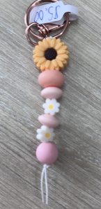 Sunflower keychain