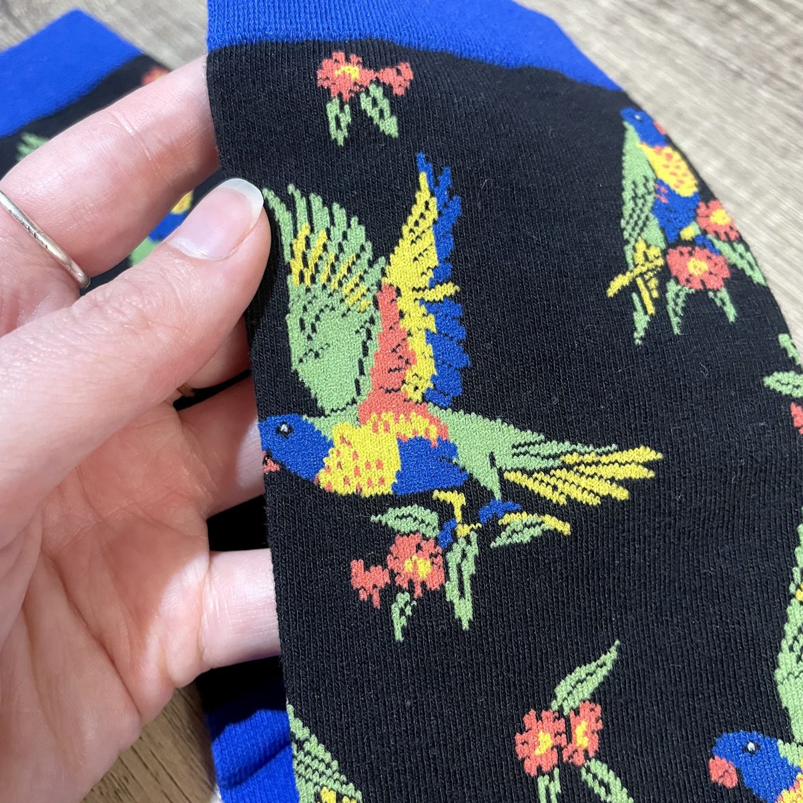 Rainbow Lorikeet Socks (Black) - Image 2