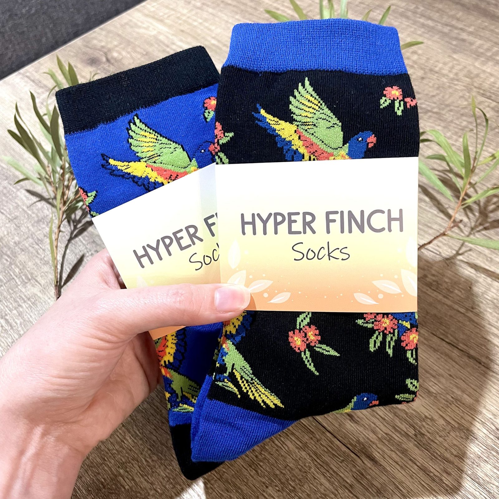 Rainbow Lorikeet Socks (Purple) - Image 4