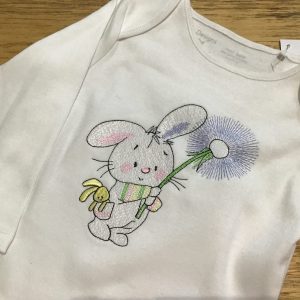 Bunny with Dandelion Long Sleeve Bodysuit