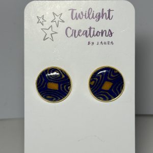 Handcrafted polymer clay stud earrings