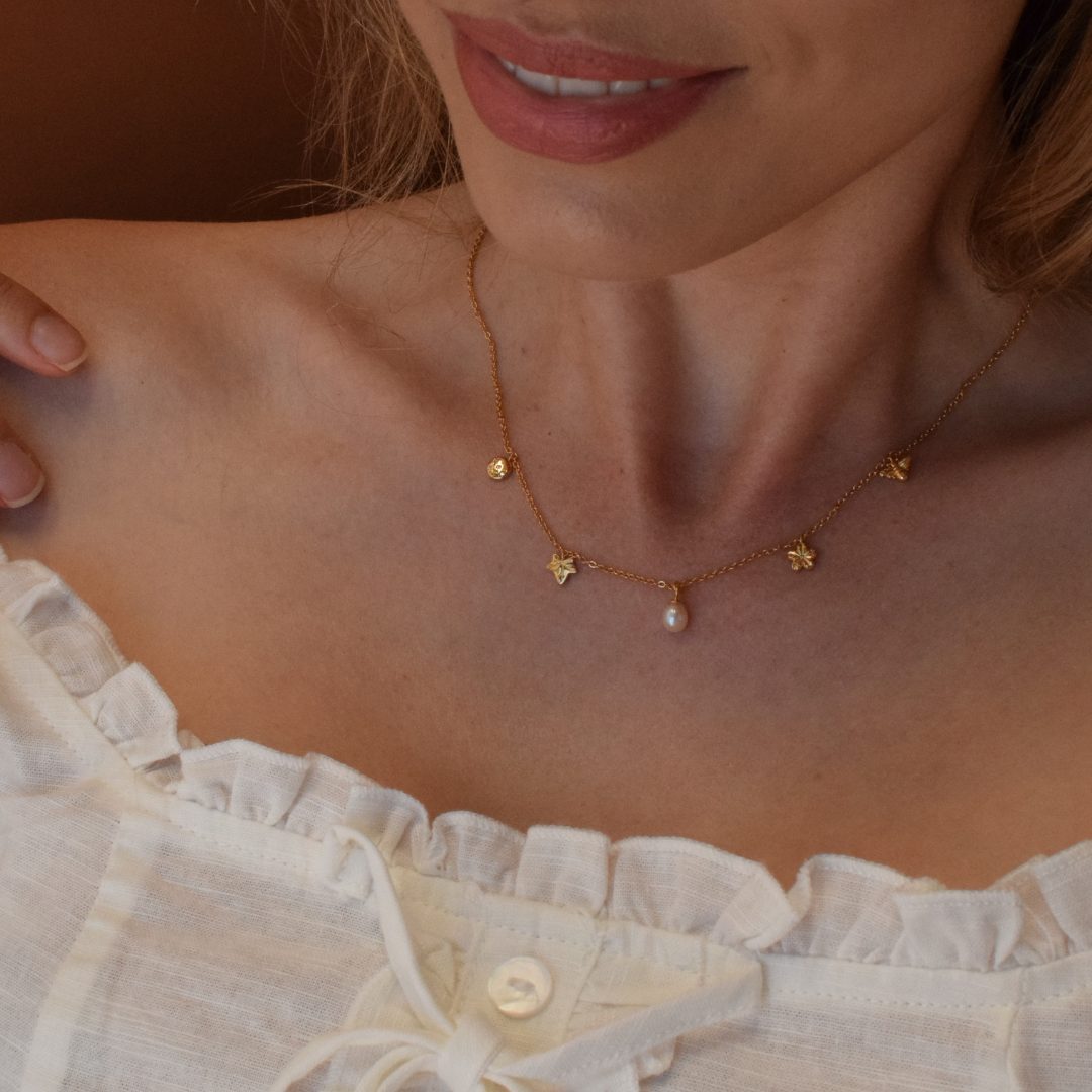 Seasons Charm Necklace - 14K Gold Vermeil - Image 2