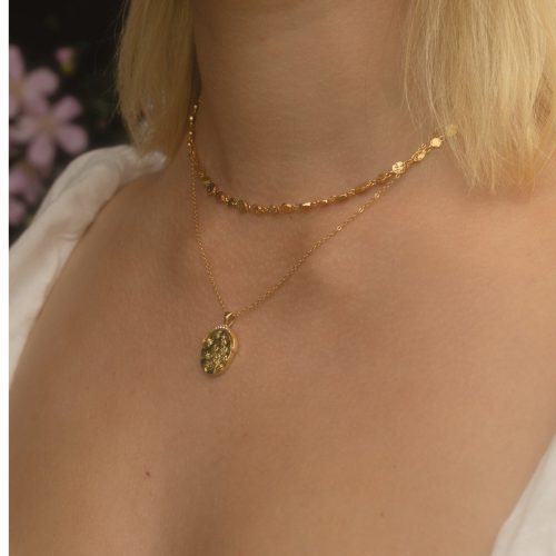 Molten Necklace - 14K Gold Vermeil - Image 2