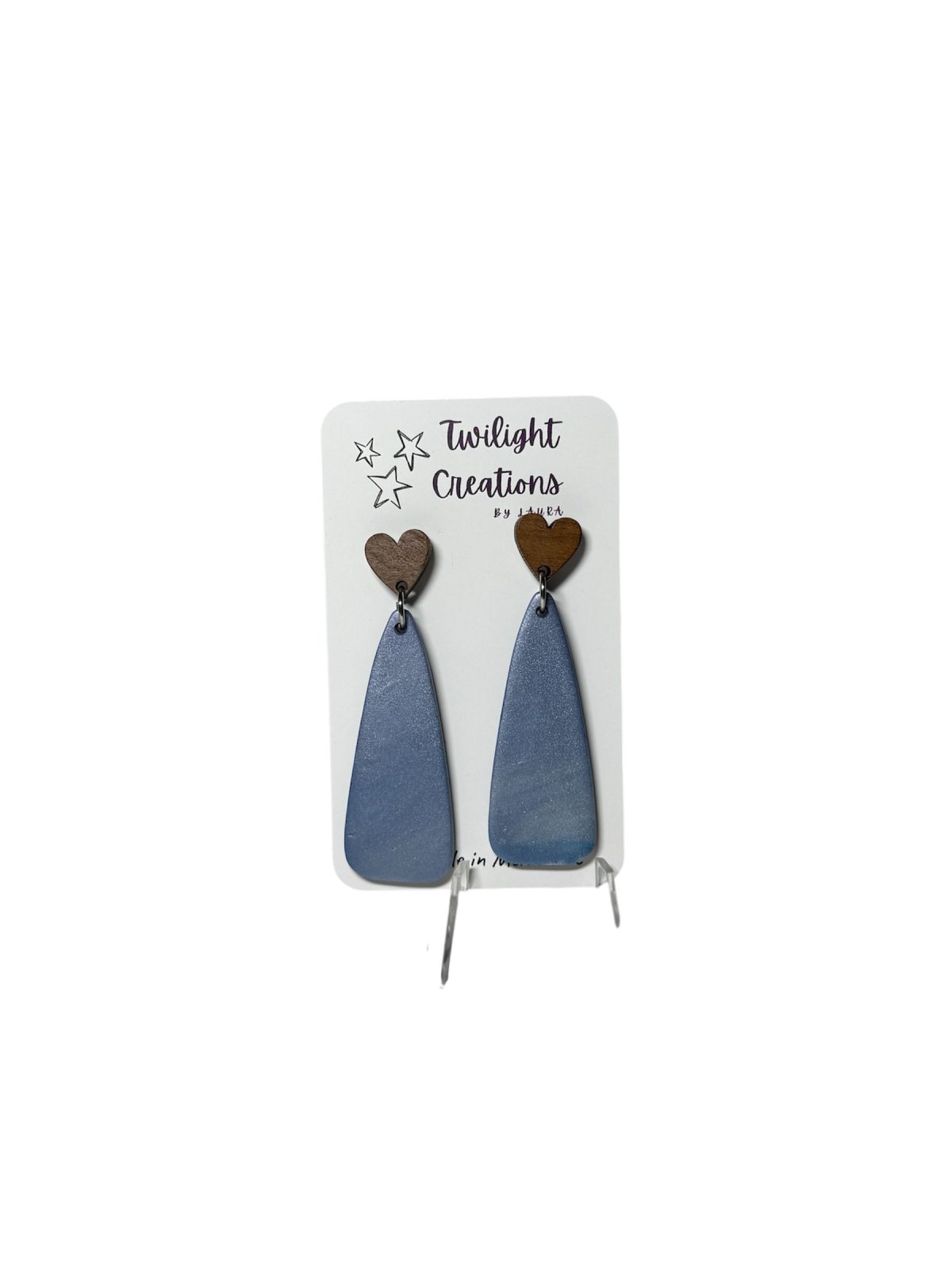 Polymer clay dangle earrings