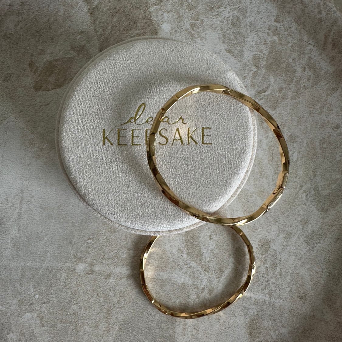 Ripple Bangle - 18K Gold Plated Stainless Steel - Image 3