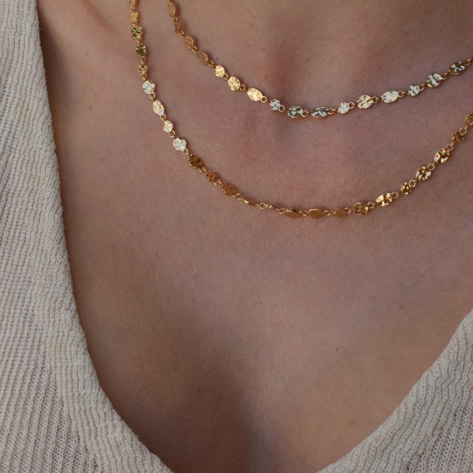 Molten Necklace - 14K Gold Vermeil - Image 3