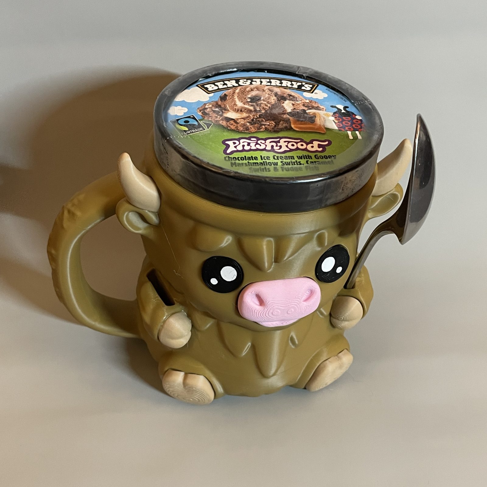Highland Cow Ice Cream Pint Cozy - Image 2