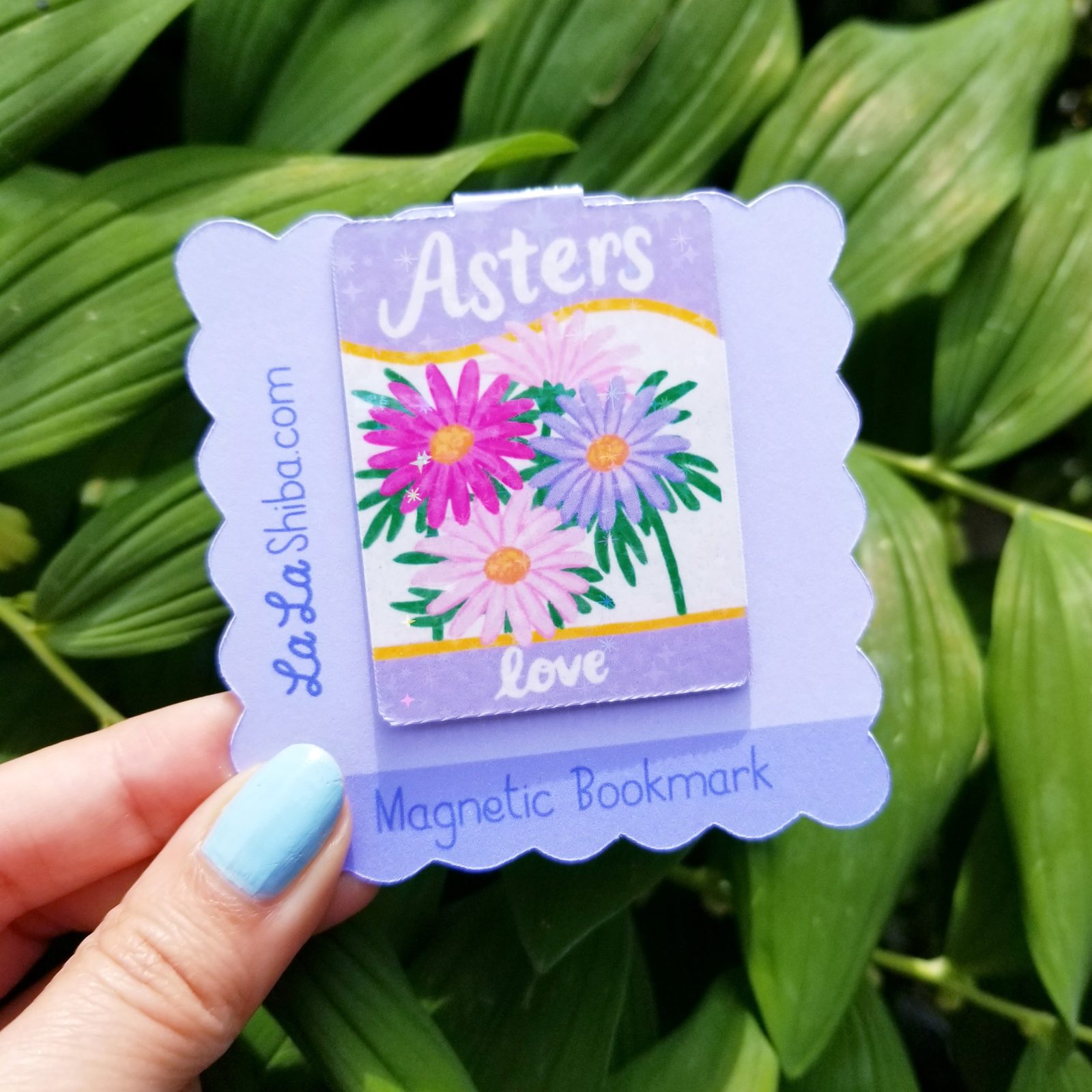 Asters Flower Magnetic Bookmark