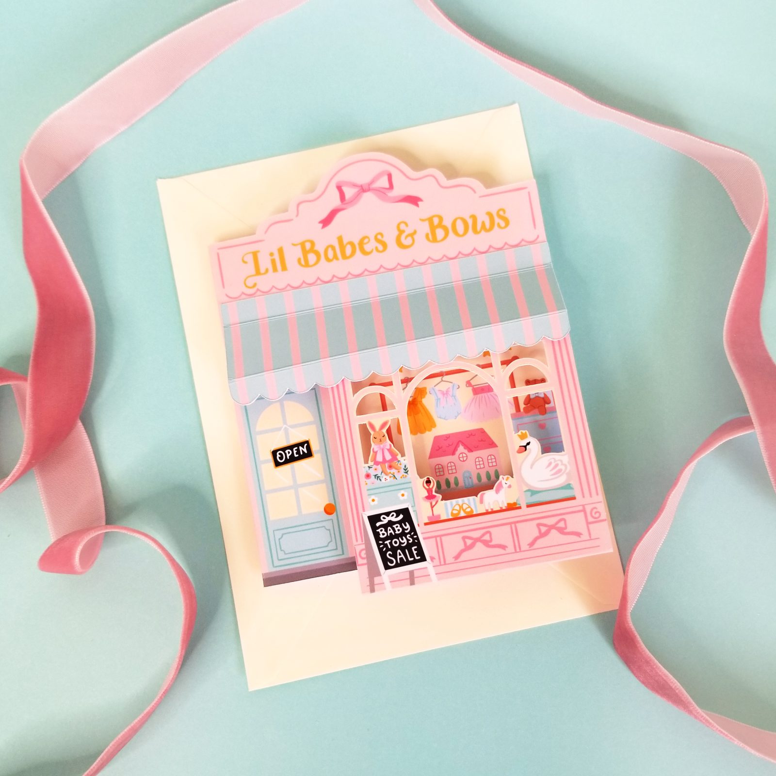 Babes and Bows 3D Card - Image 2
