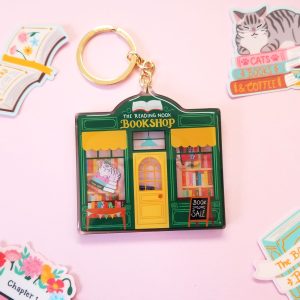 Bookshop Shaker Keychain