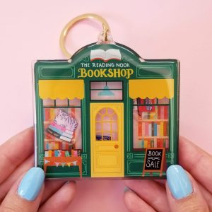 Bookshop Shaker Keychain