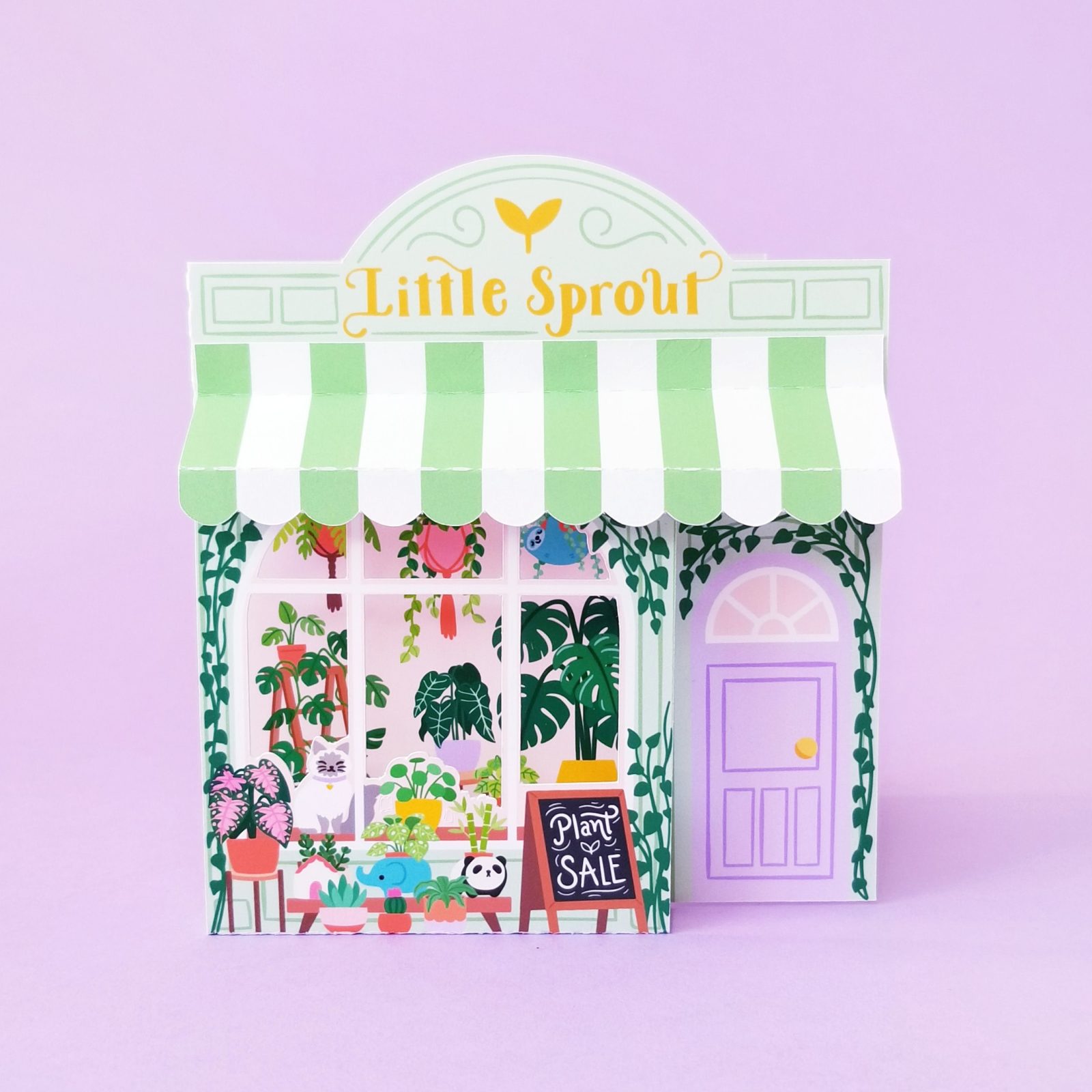 Plant Shop 3D Card