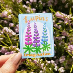 Lupins Flower Sticker