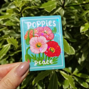 Poppy Flower Sticker