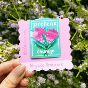 Protea Flower Magnetic Bookmark