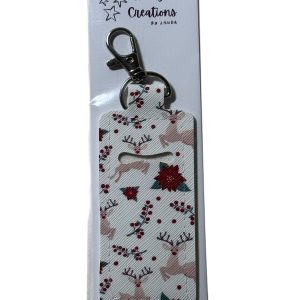 Christmas reindeer print lipgloss holder
