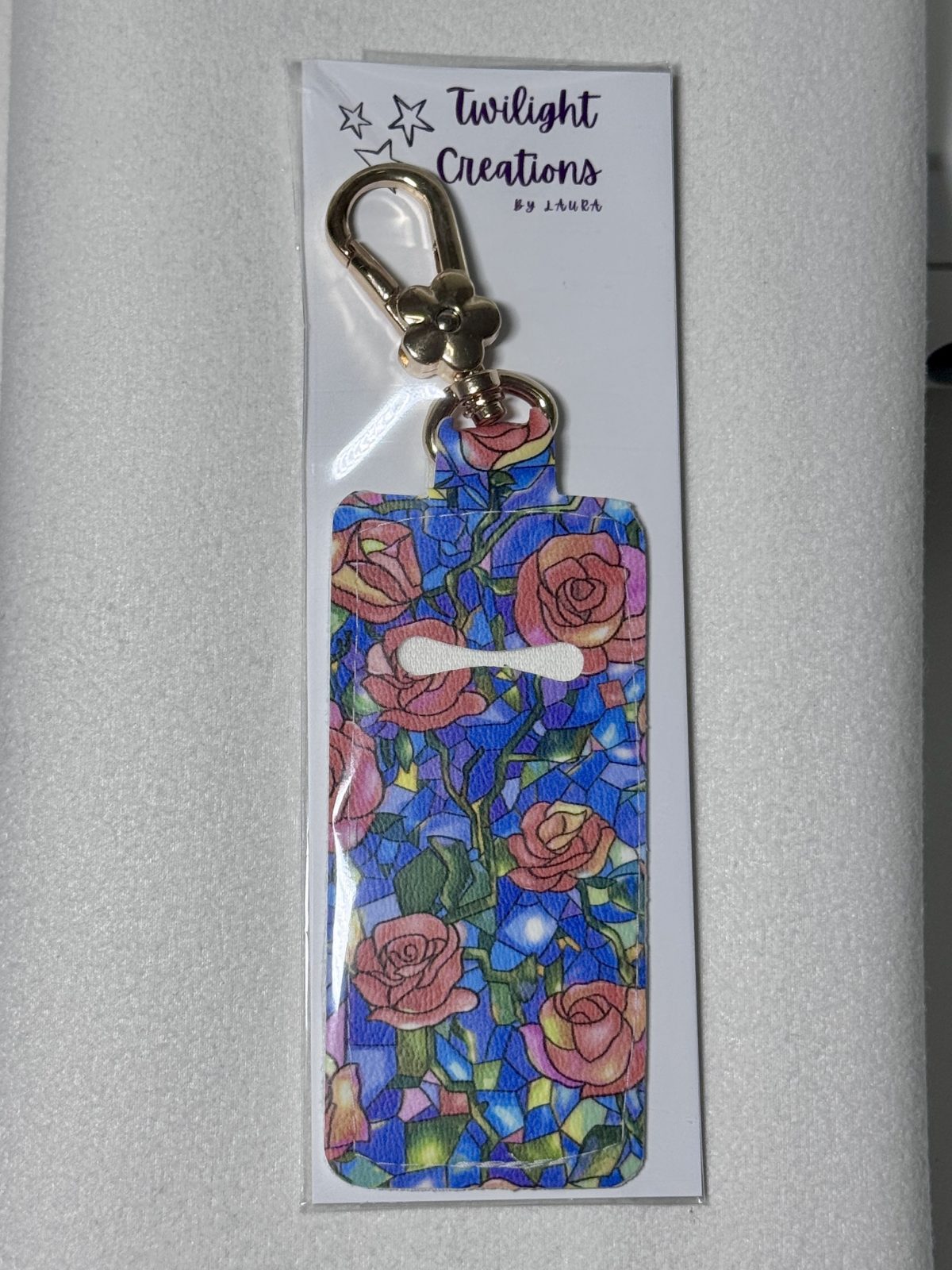 Roses print lipgloss holder