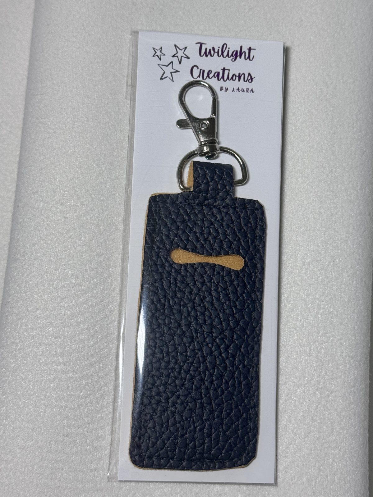 Navy lipgloss holder