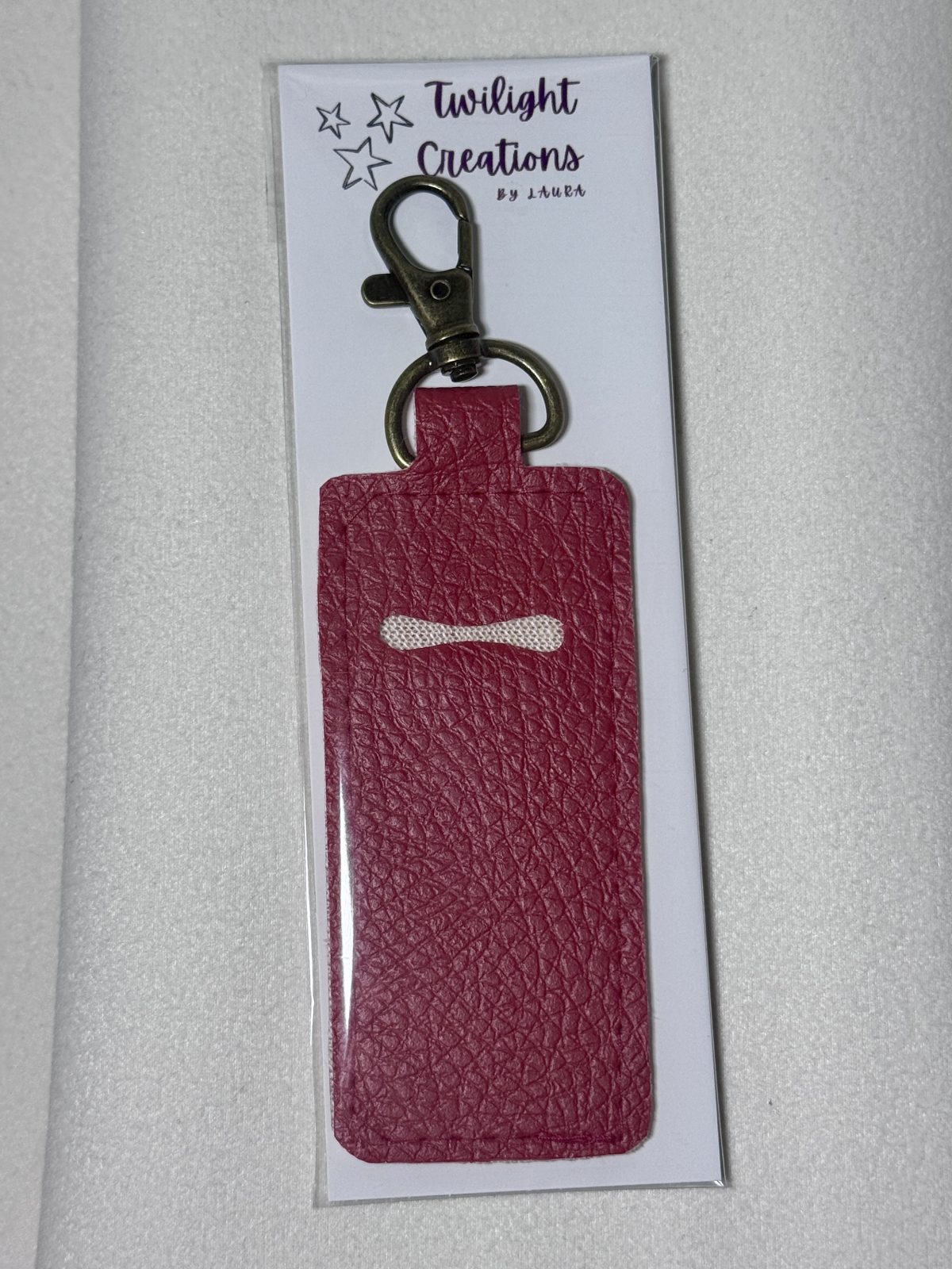 Red lipgloss holder