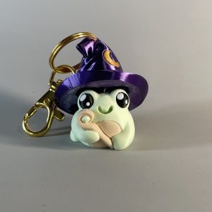 Wizard Frog Fidget Clicker Keychain