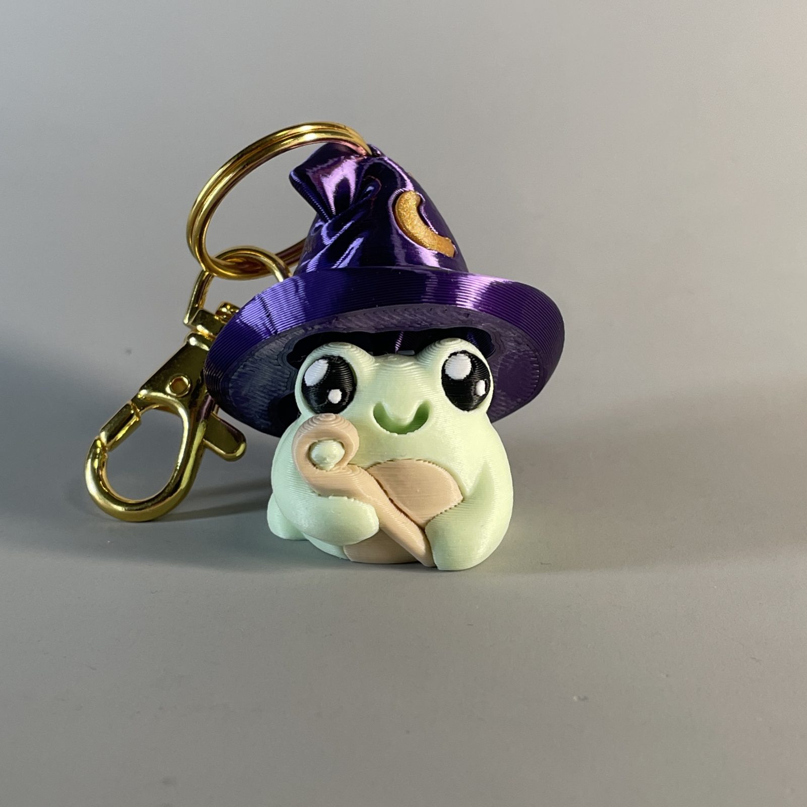 Wizard Frog Fidget Clicker Keychain