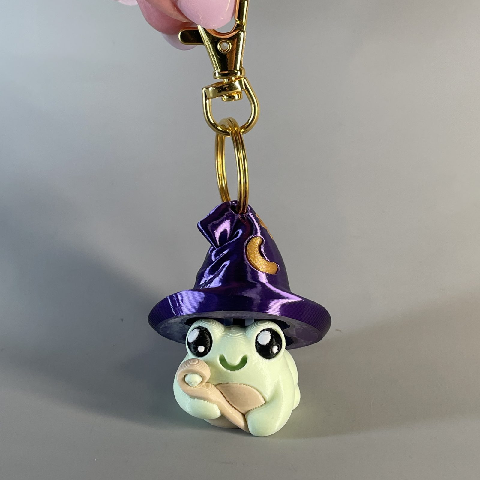 Wizard Frog Fidget Clicker Keychain - Image 2