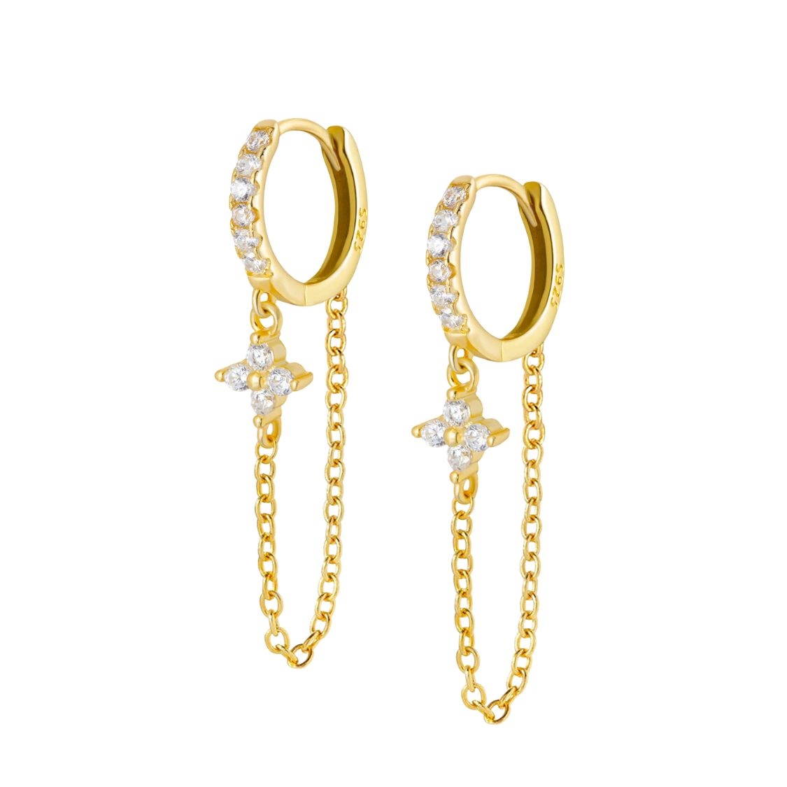 petal chain hoops