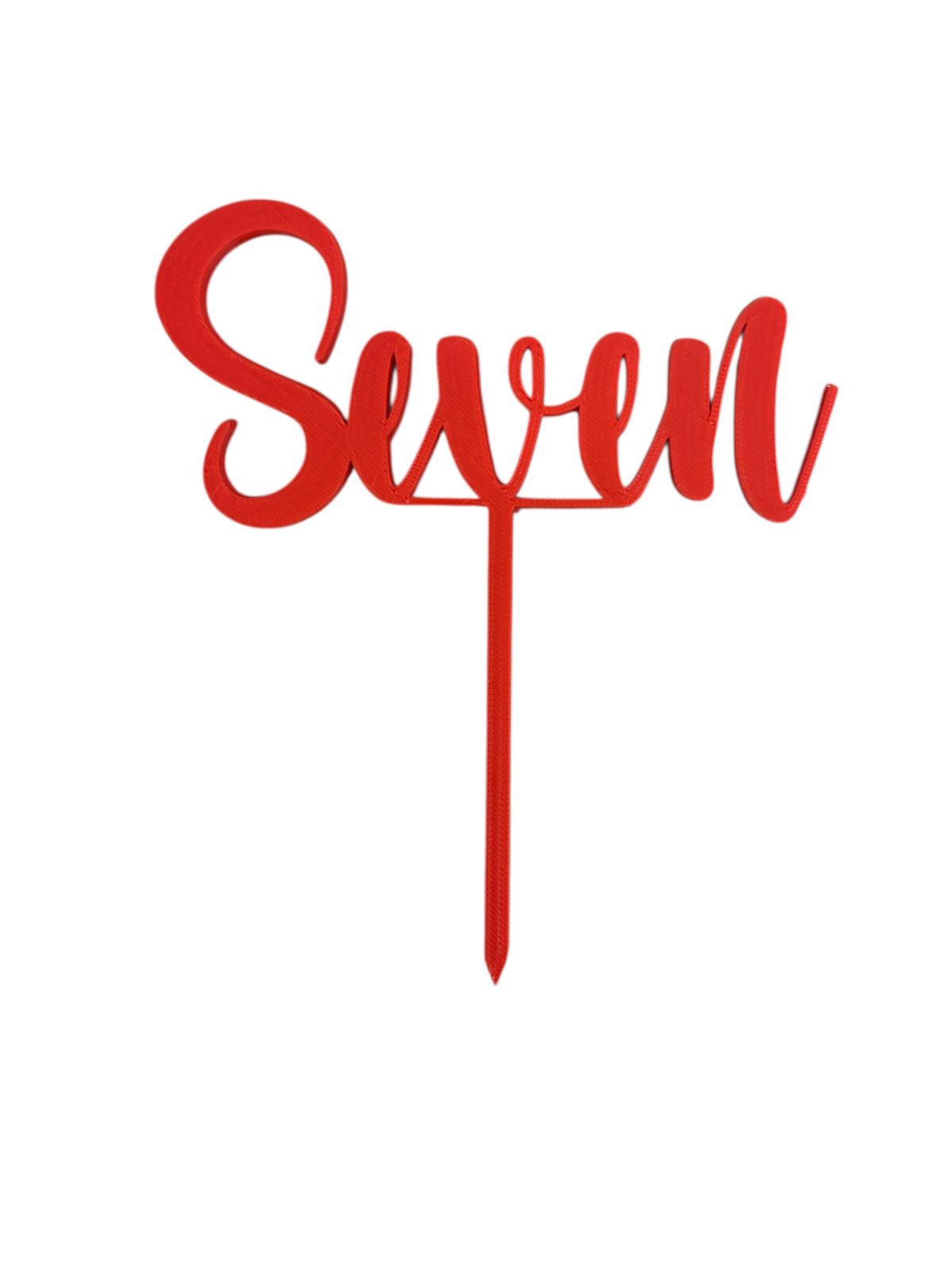 Seven Cake Topper