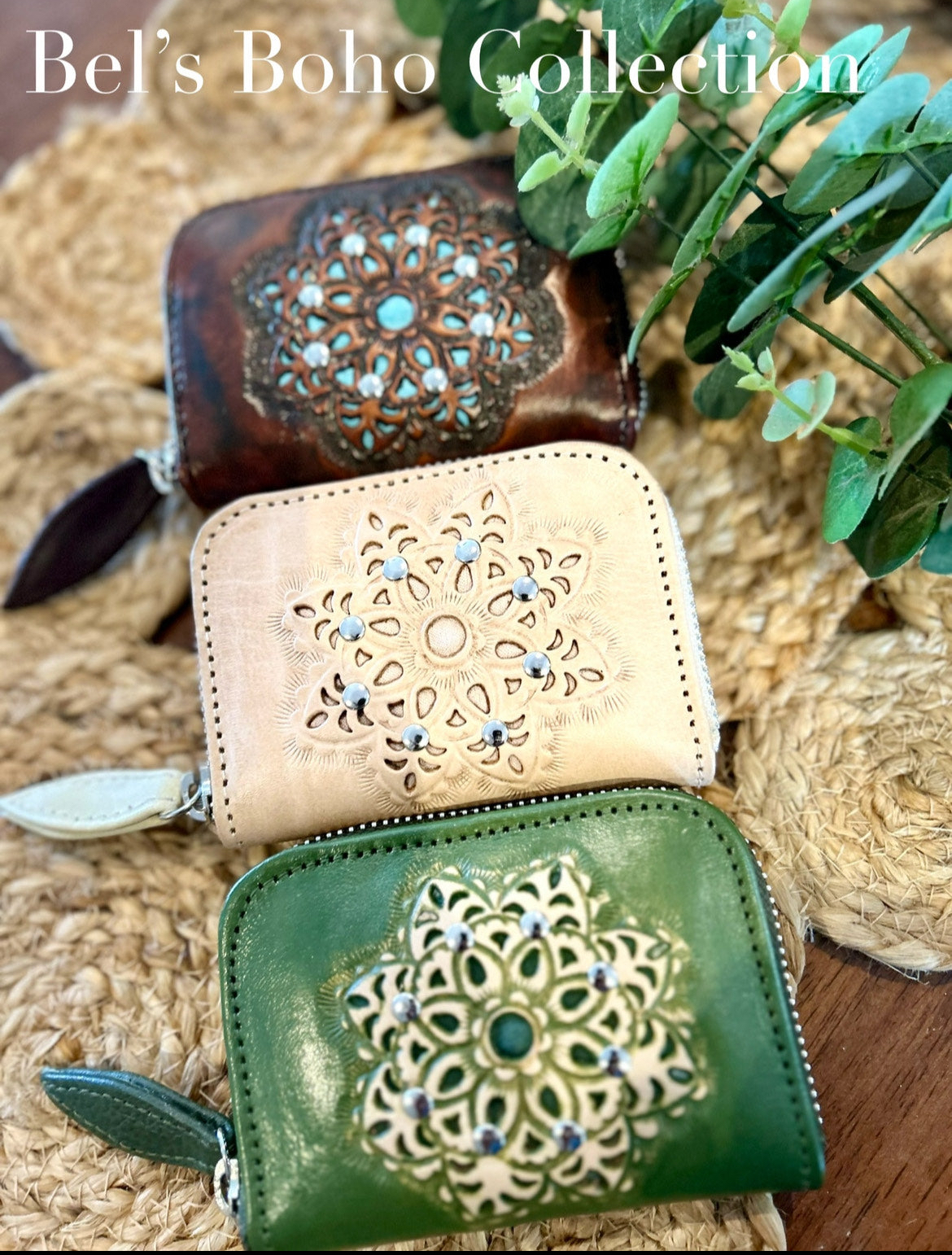 Brown Mini Mandala Coin Purse
