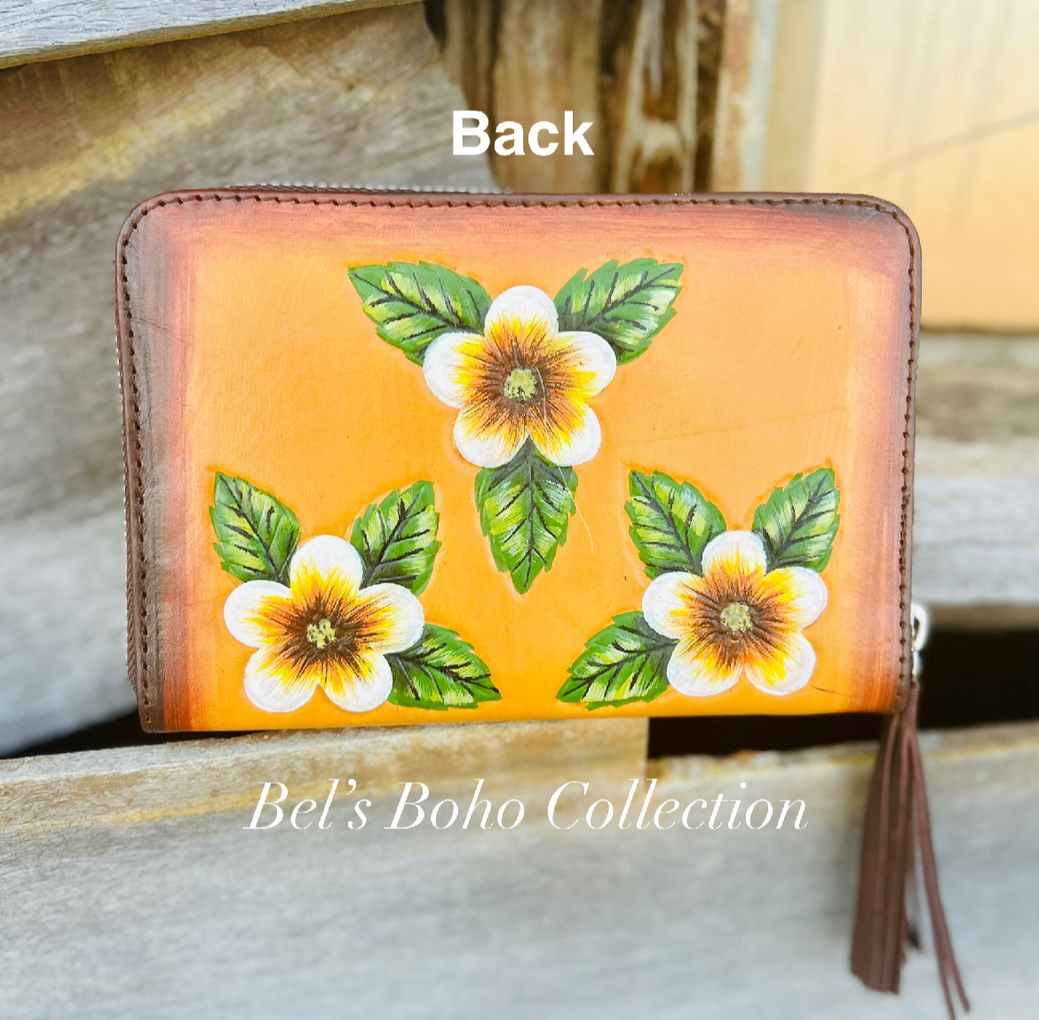 The Hand-Painted Bee Blossom Wallet - Image 2