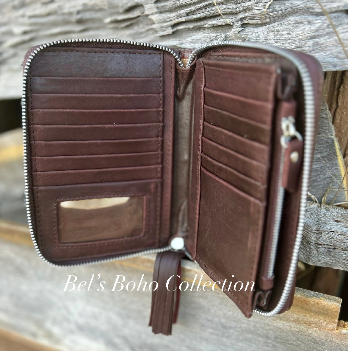 The Hand-Painted Bee Blossom Wallet - Image 3