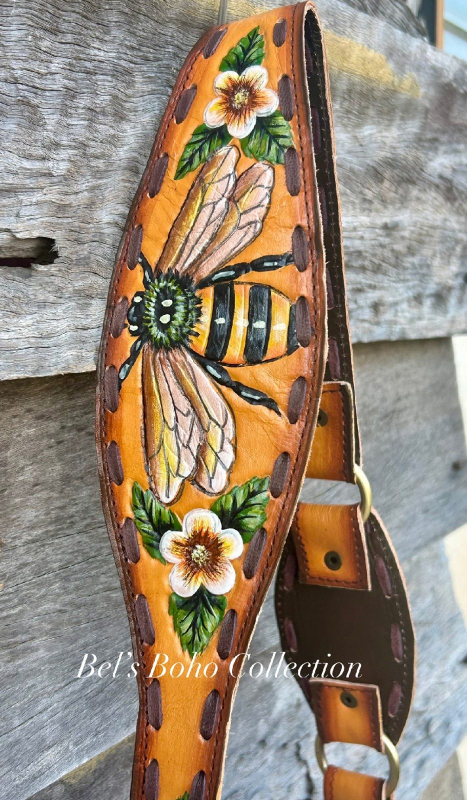 The Hand-Painted Bee Blossom Bag - Image 4
