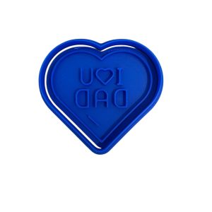 I Love Dad Heart Cookie Cutter