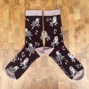 Tawny Frogmouth Socks (Charcoal)