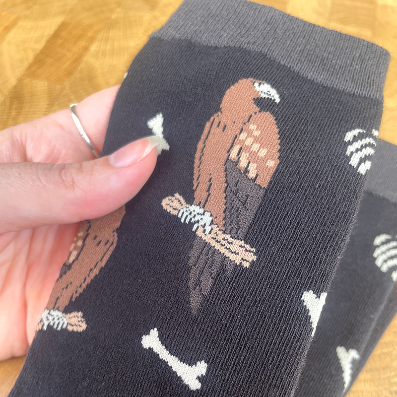 Wedge-tailed Eagle Socks (Black) - Image 2