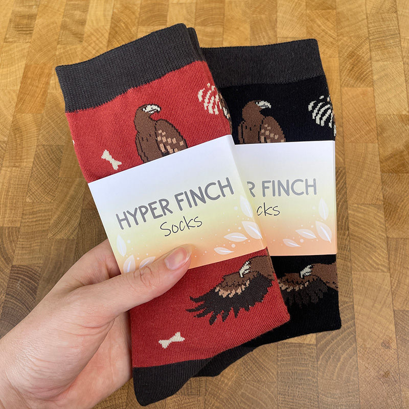 Wedge-tailed Eagle Socks (Red) - Image 3
