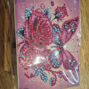 Pink butterfly multipurpose wooden box