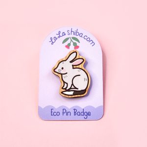 Bilby Eco Wood Pin Badge