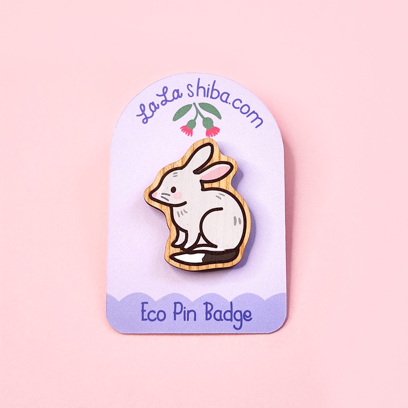 Bilby Eco Wood Pin Badge