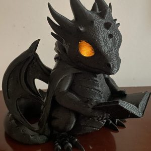 Reading Dragon Tealight Cover