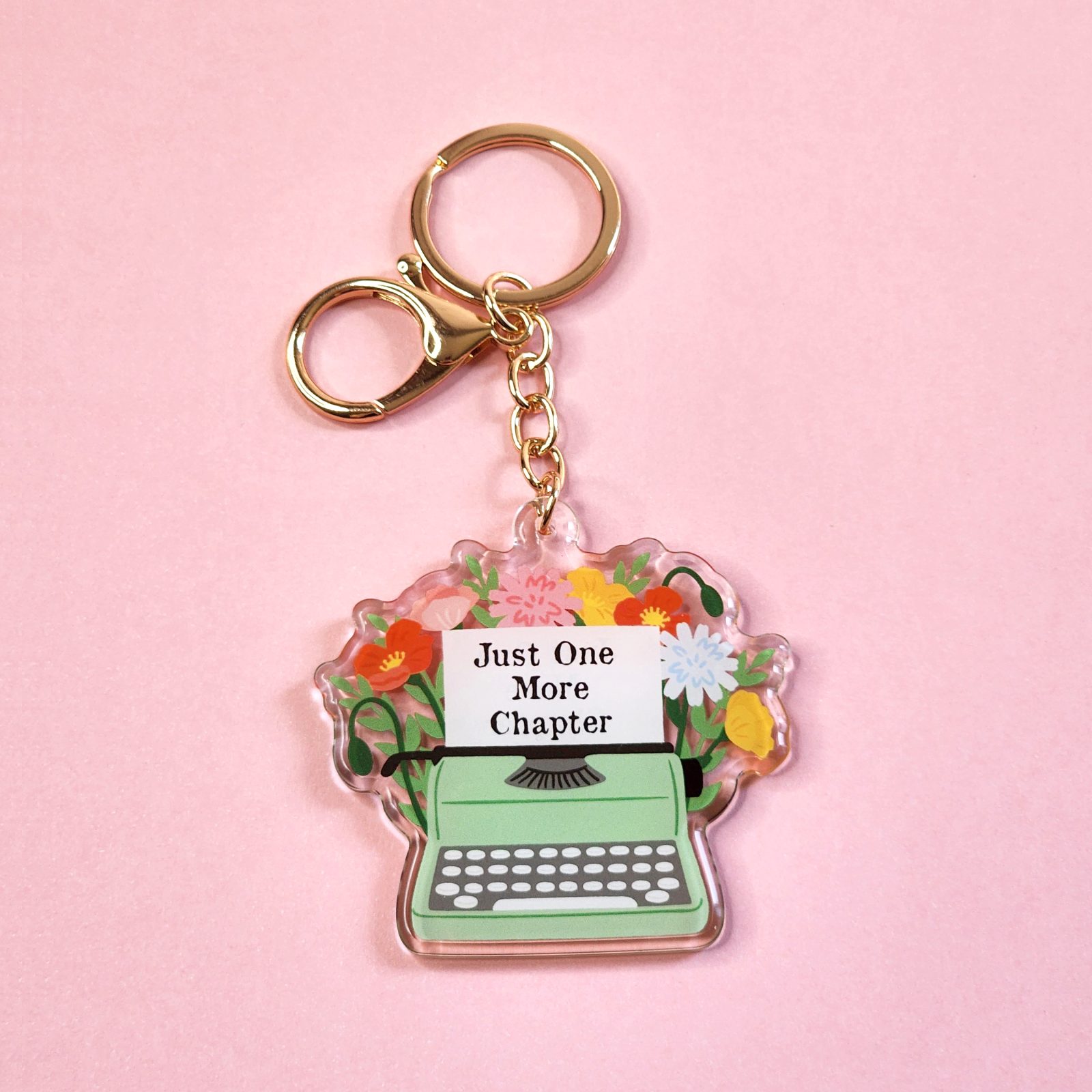 Typewriter Acrylic Keychain