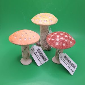 Fairy Mushroom White Raku