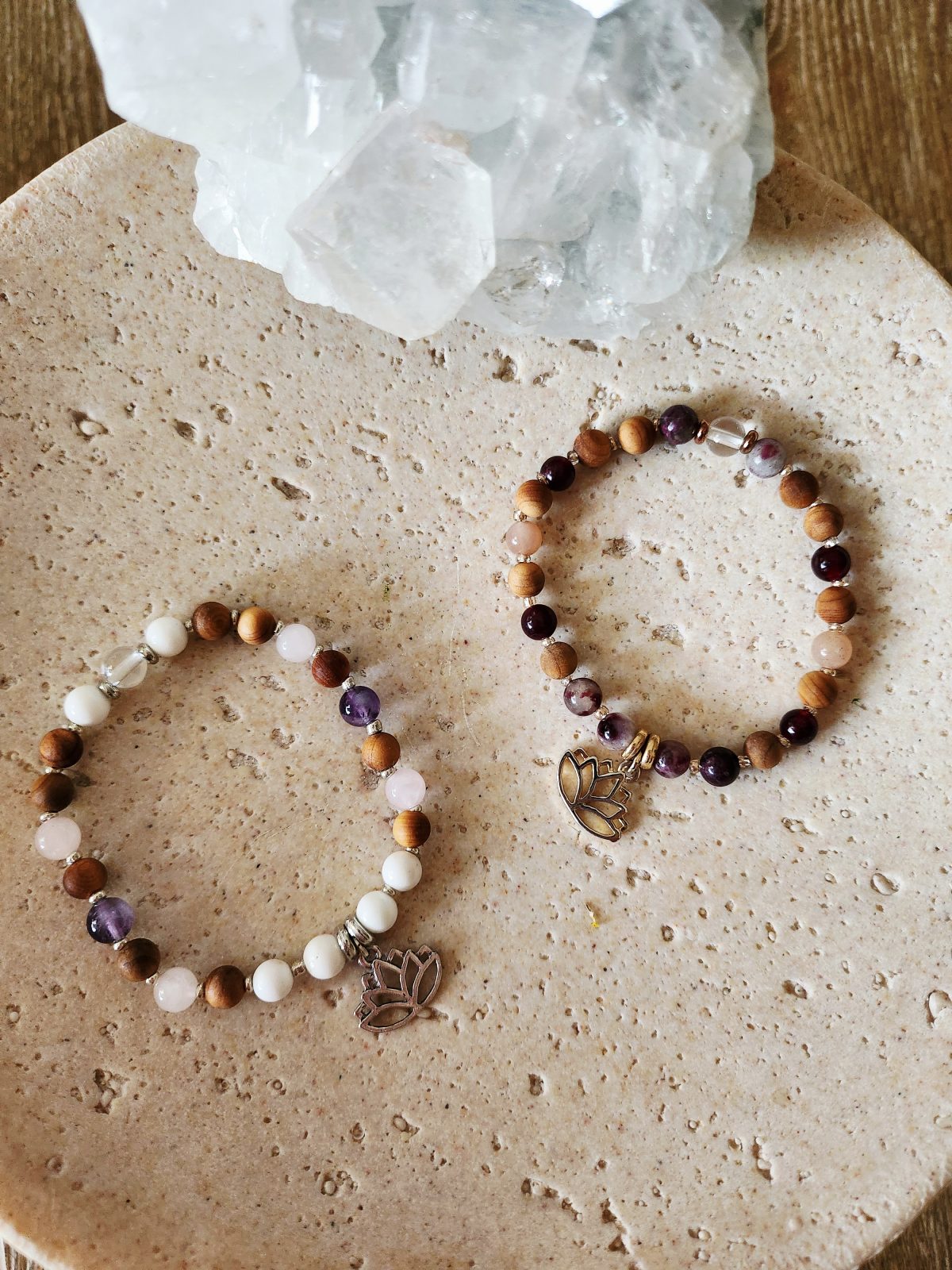 Lotus Mala Tarnish Resistant 6mm