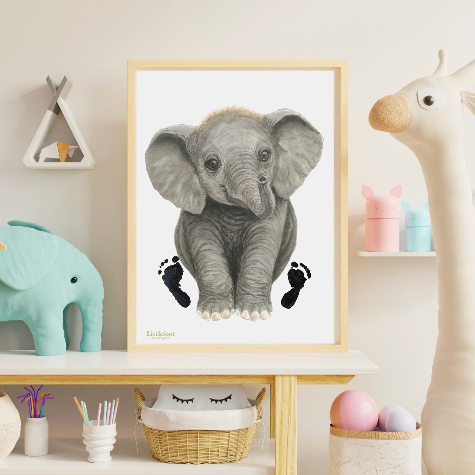 Elephant Paper or Canvas Print - Image 2