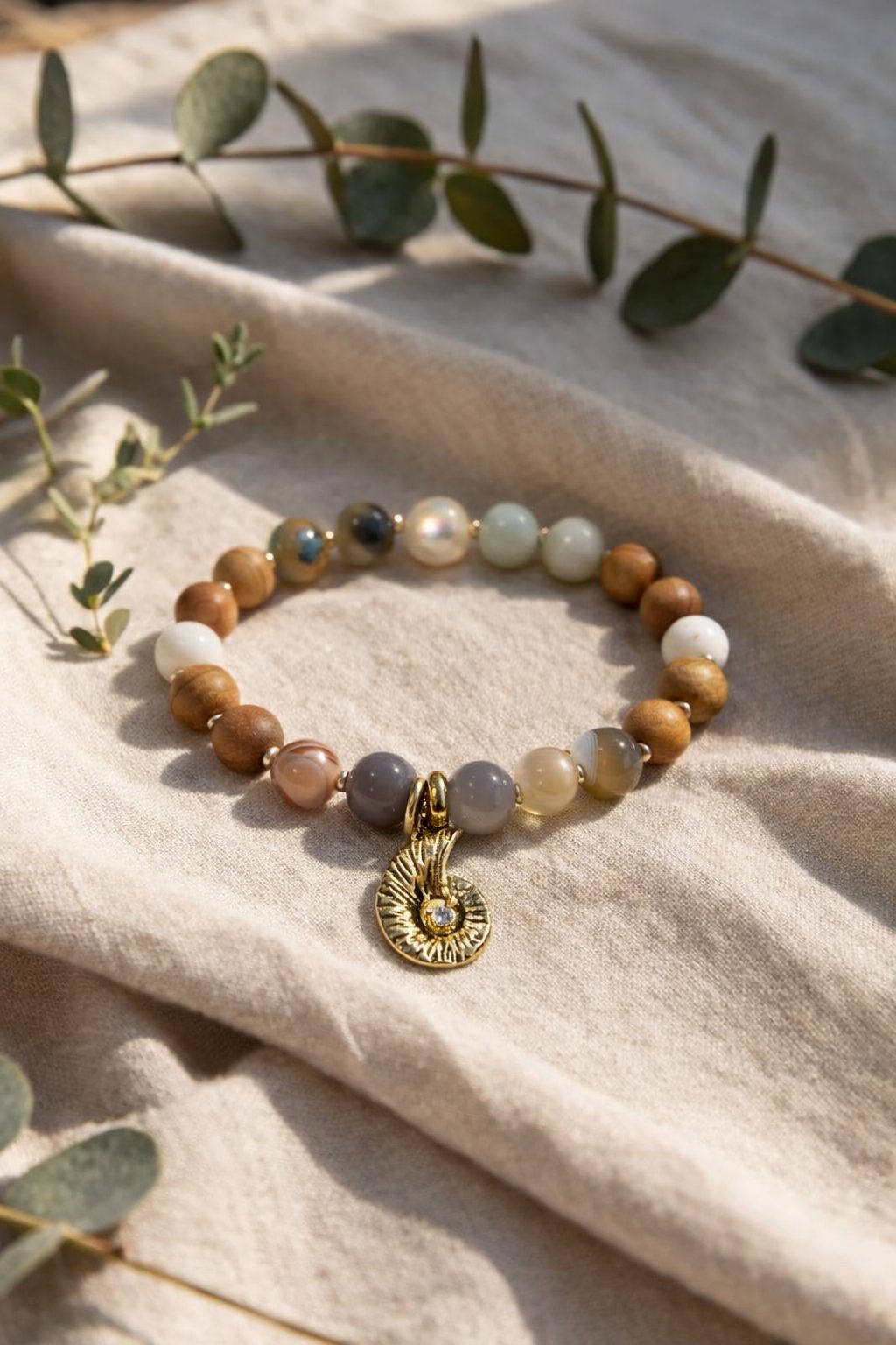 Tarnish Resistant Mala Bracelet 8mm - Image 5