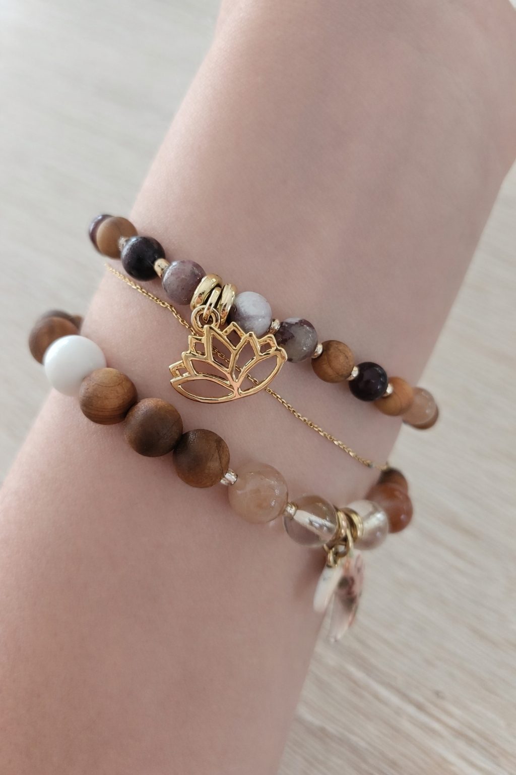 Lotus Mala Tarnish Resistant 6mm - Image 4